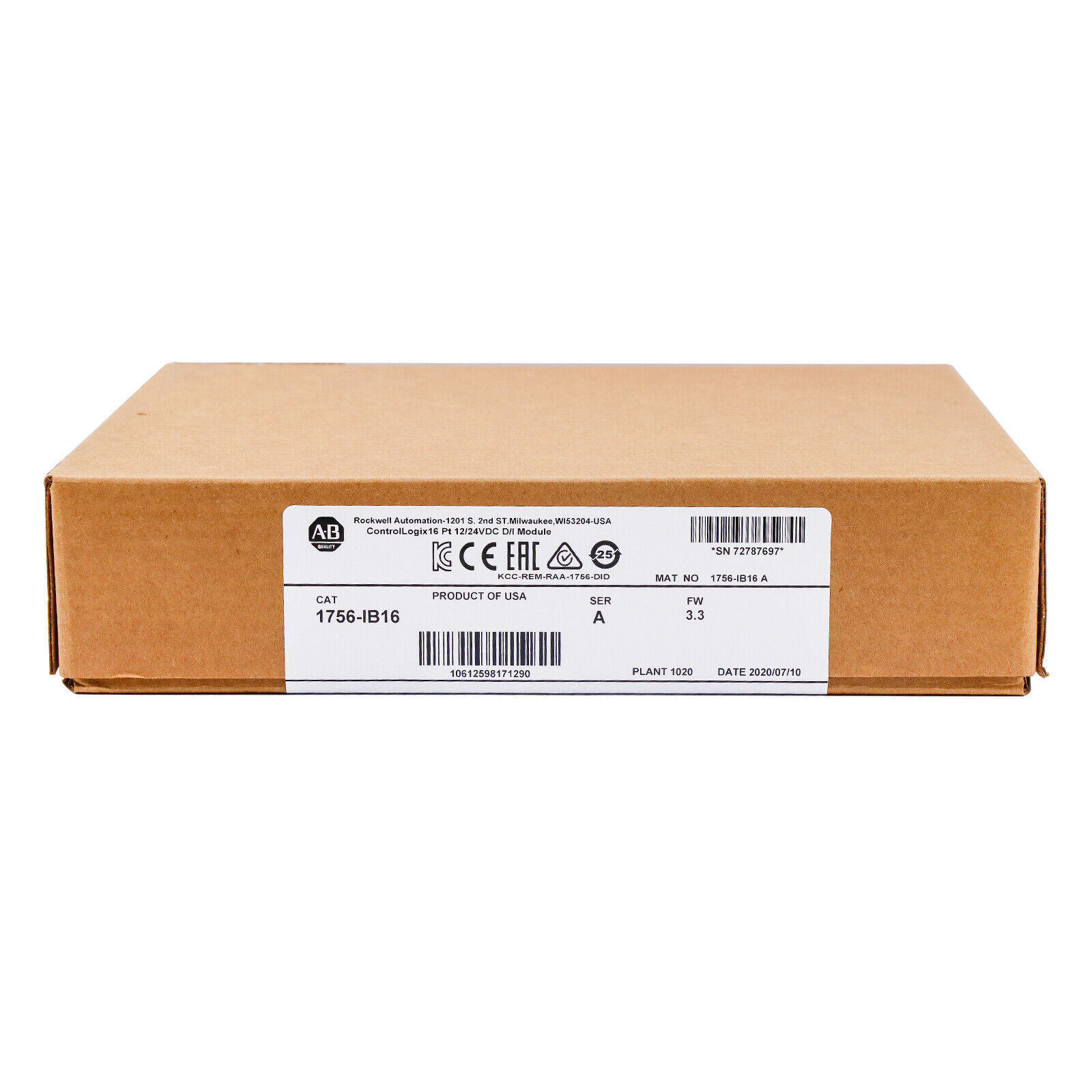 Allen Bradley PLC Input Module – 1756-IB16 Ser. A *NEW*FREE SHIP