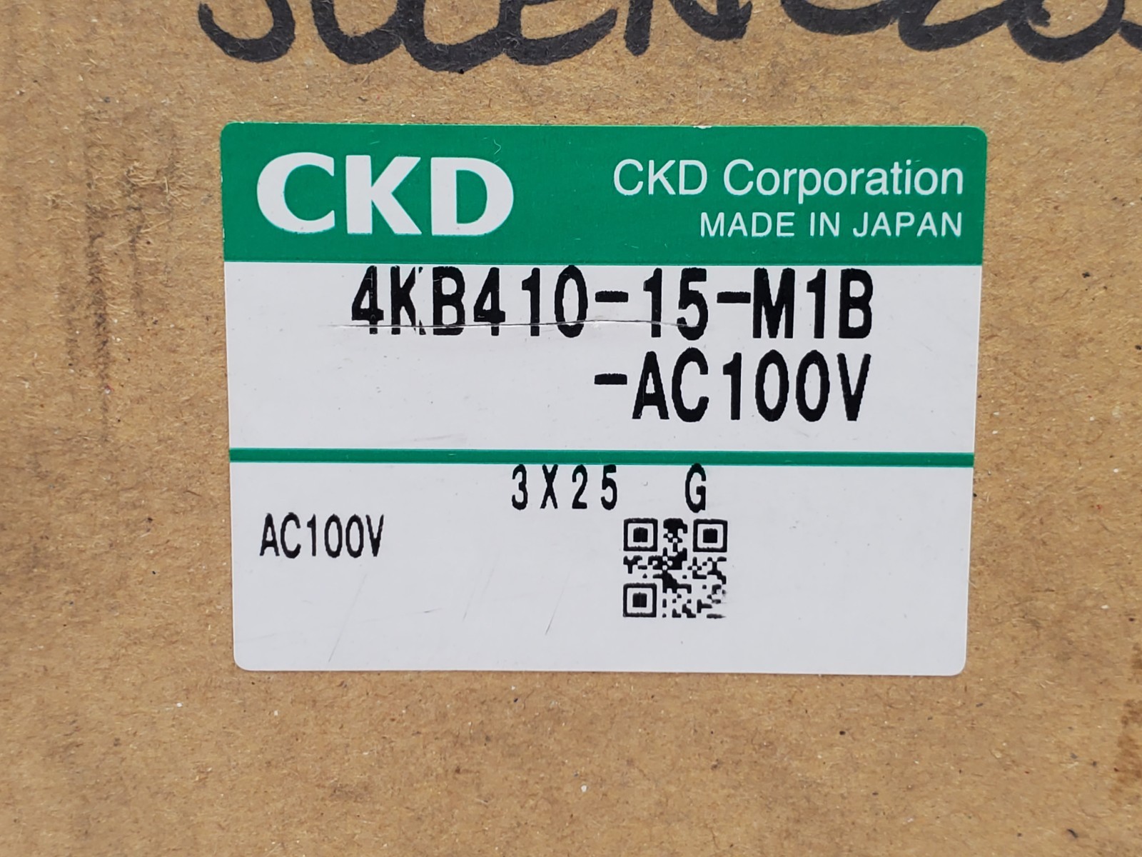 CKD Corporation 4KB410-15-M1 5-Port Solenoid Valve 100VAC