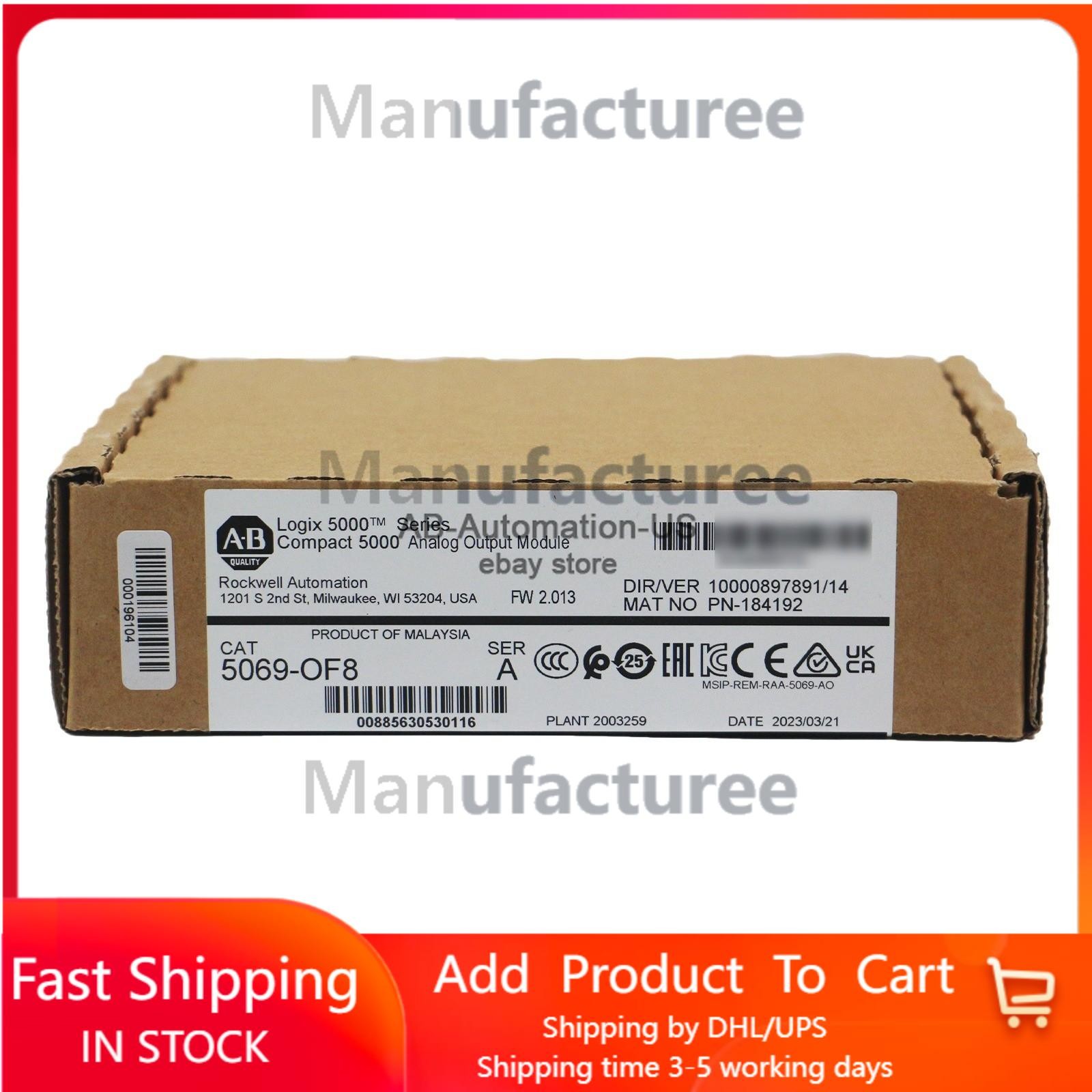 New 5069-OF8 Compact I/O 8 Channel Voltage/Current Analog Output Module