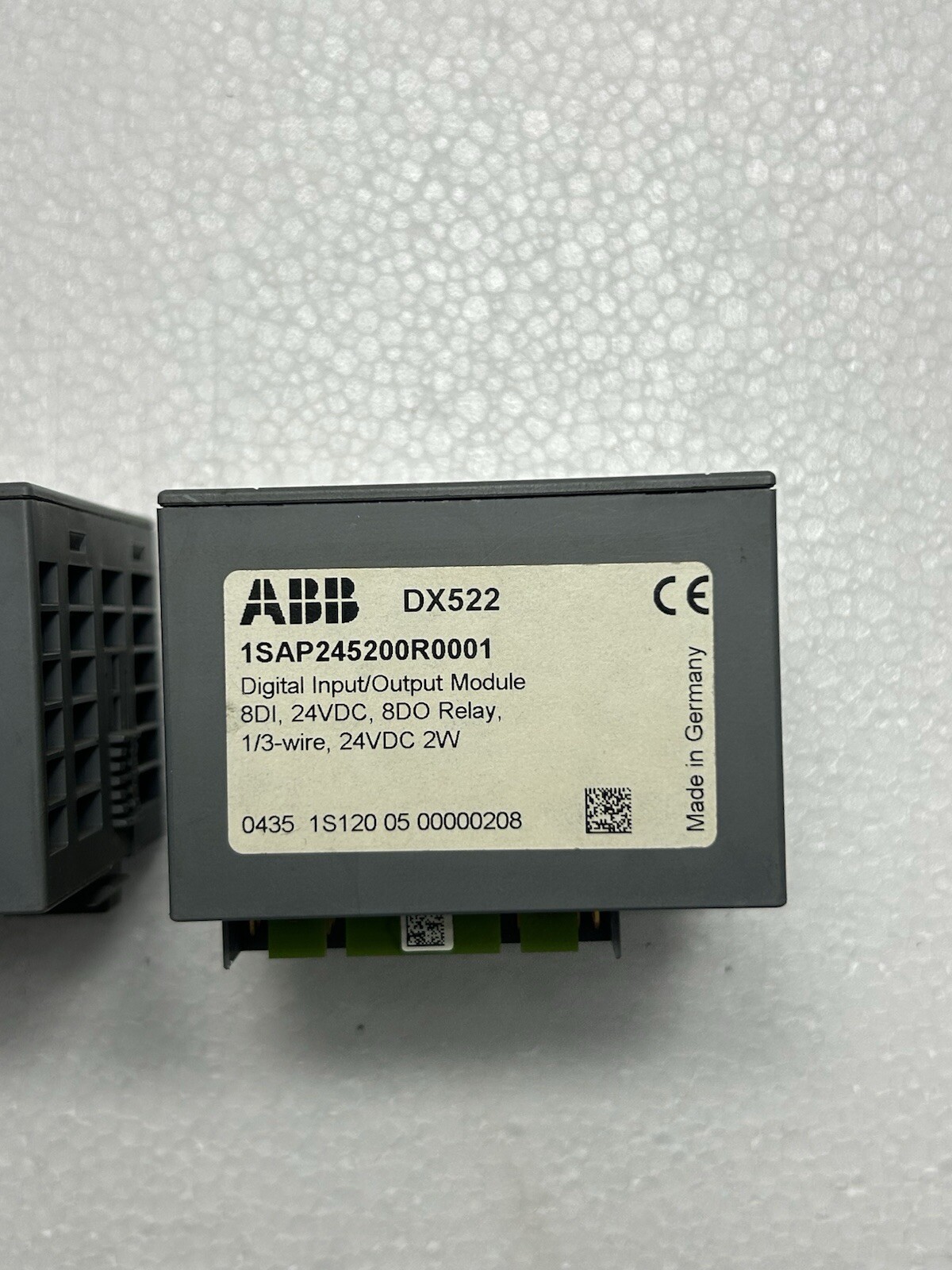 LOT OF 2PCS ABB 1SAP245200R0001 DX522 DIGITAL INPUT/OUTPUT MODULE 8 DI 24 VDC