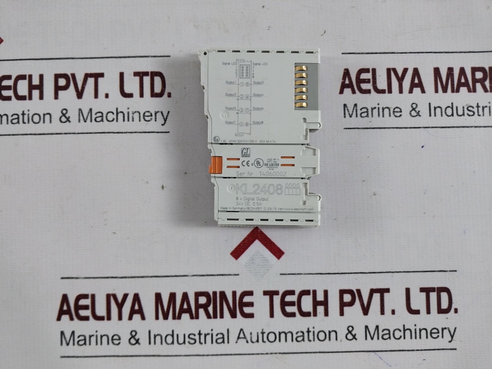 BECKHOFF KL2408 Bus Terminal 8-Channel Digital Output Module 24V DC/0.5A 55C