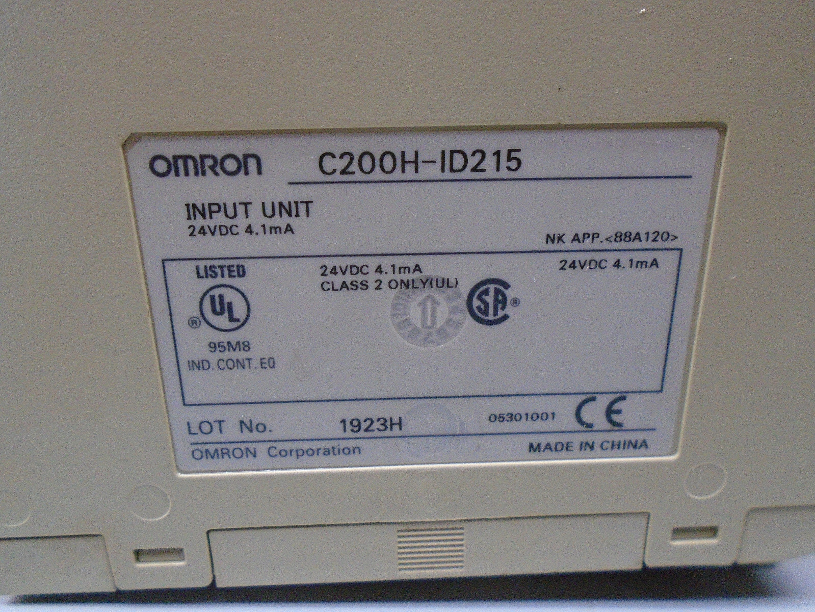 C200H-ID215 Omron Input Unit C200HID215 W210