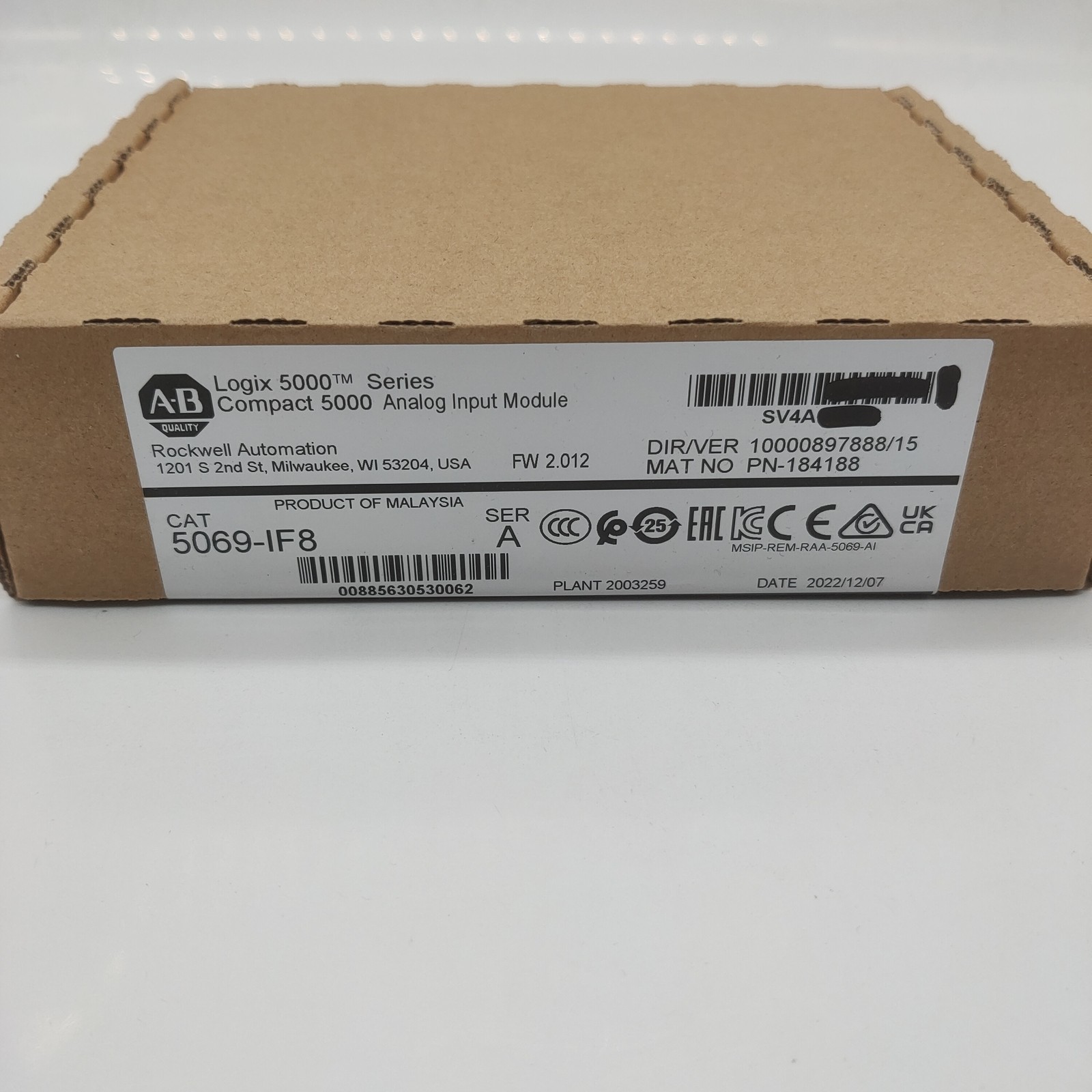 New AB 5069-IF8 /A Compact 5000 Analog Input Module 5069IF8 US US Free Tax