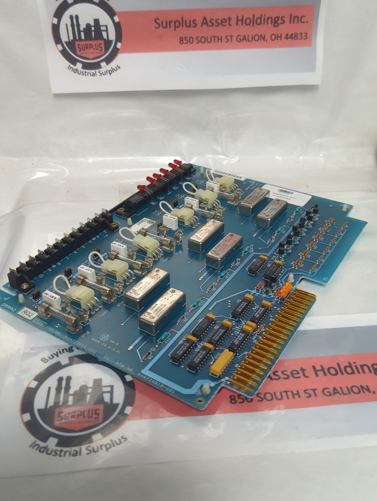 GE FANUC,IC600YB914B,REED RELAY PCB BOARD PRE-OWNED