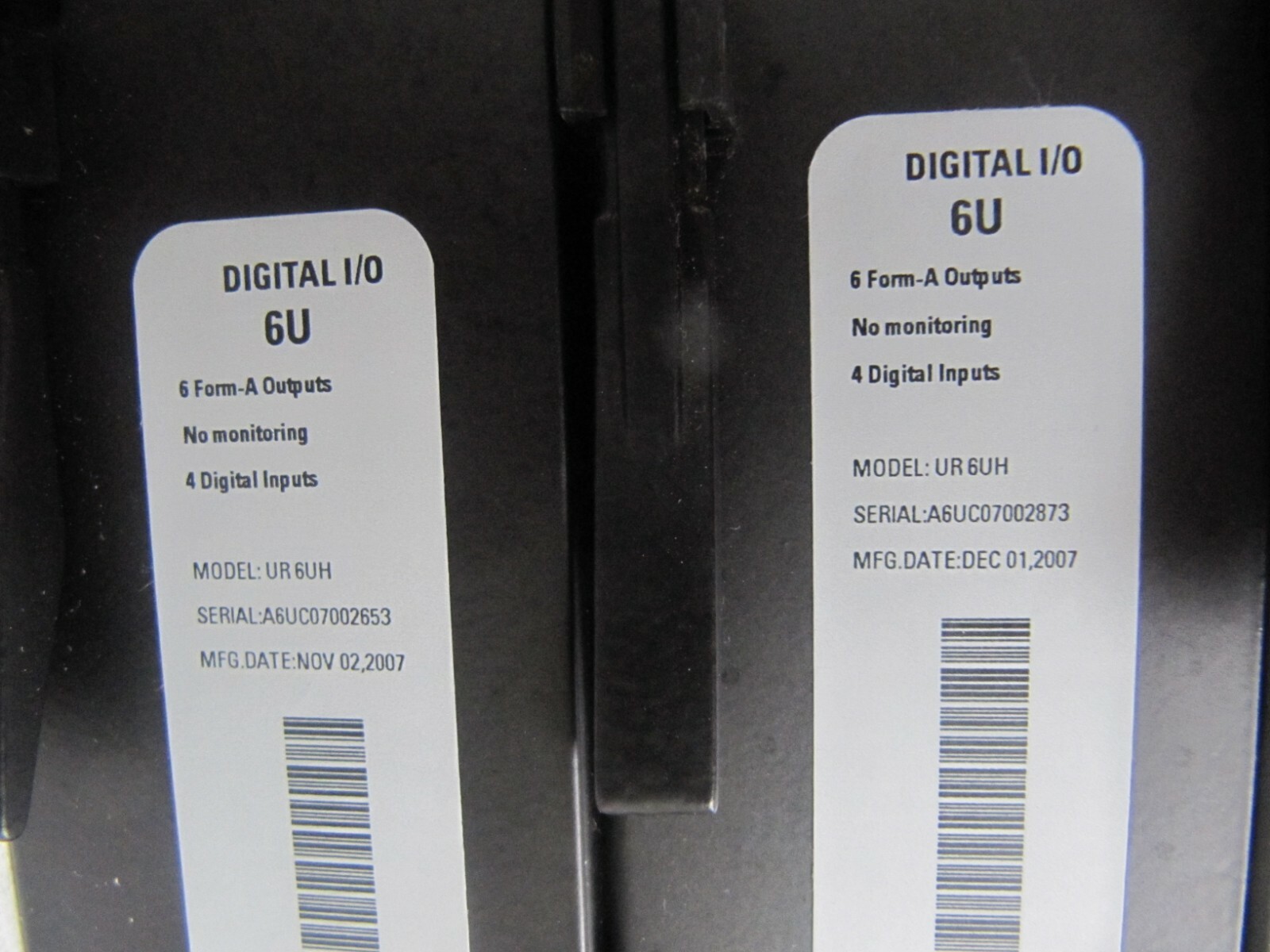 GE Multilin 6U Digital I/O Module 6 Form-A Outputs 4 Digital Inputs UR 6UH UR6UH