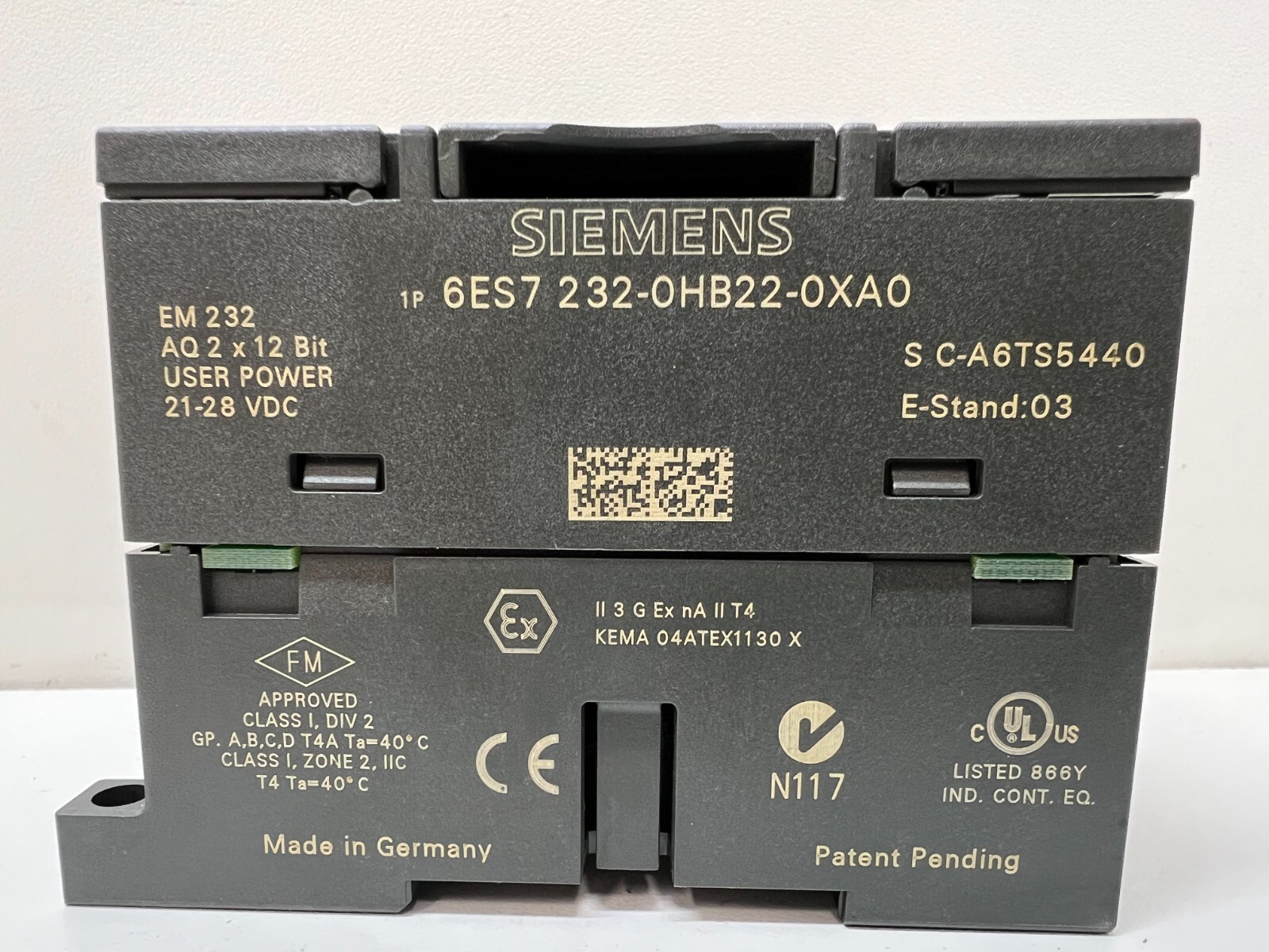 GOOD USED! SIEMENS 21-28VDC PLC MODULE 6ES7 232-0HB22-0XA0