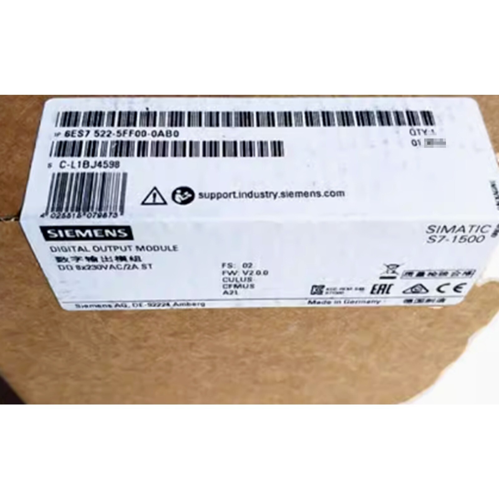 NEW Siemens 6ES7522-5FF00-0AB0 Simatic S7-1500 6ES7 522-5FF00-0AB0 PLC Module