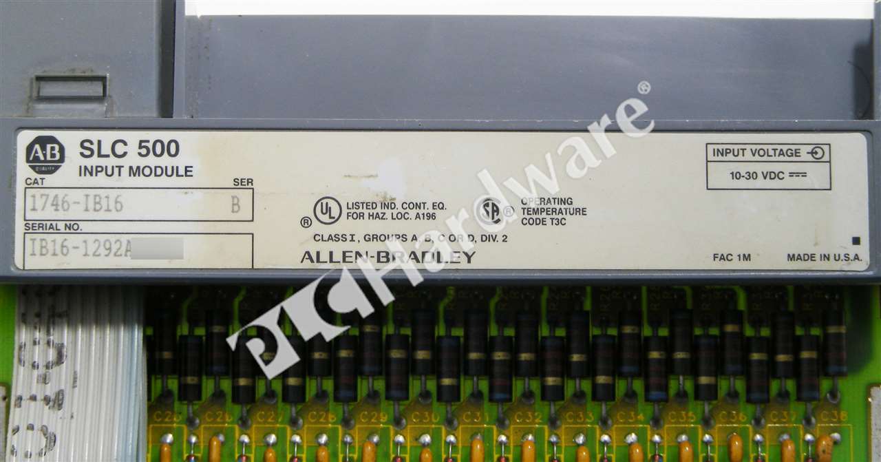 Lot of 3 Allen Bradley 1746-IB16 /B SLC 500 16-Ch DC Digital Input No Door & TB