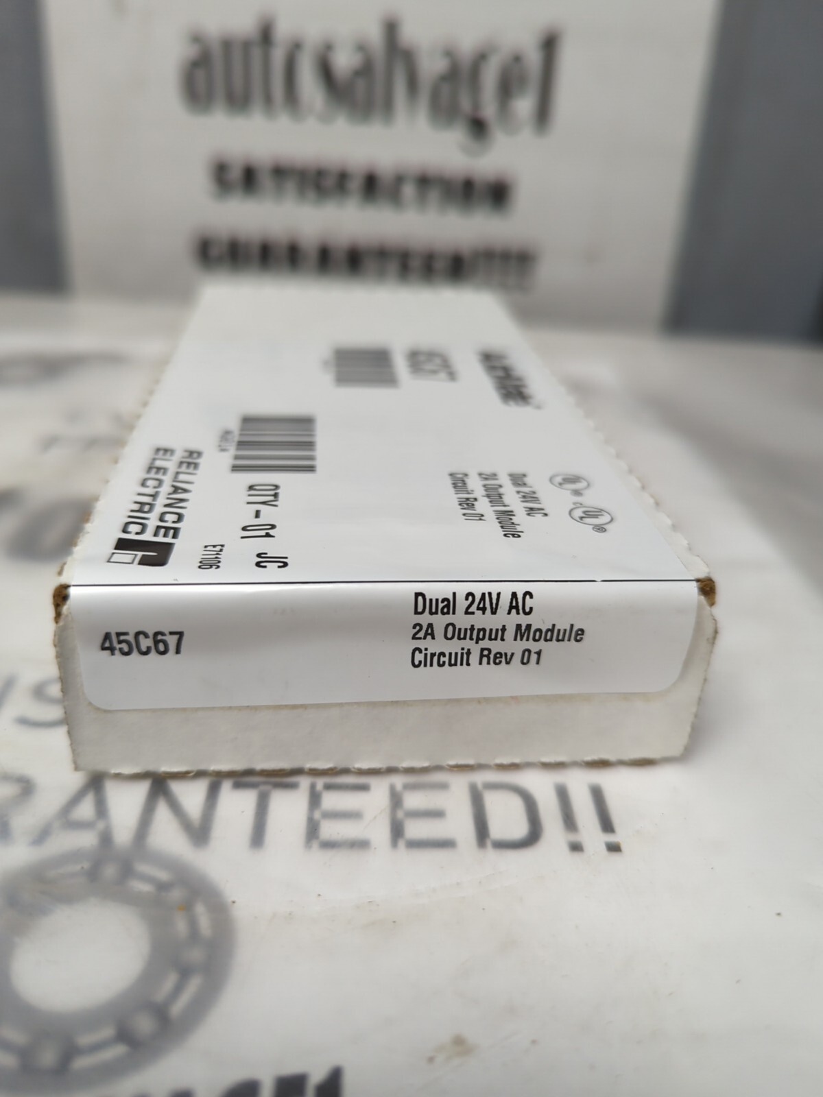 RELIANCE ELECTRIC,45C67,AUTOMATE 2A OUTPUT MODULE DUAL 24V CIRCUIT REV 01 SEALED