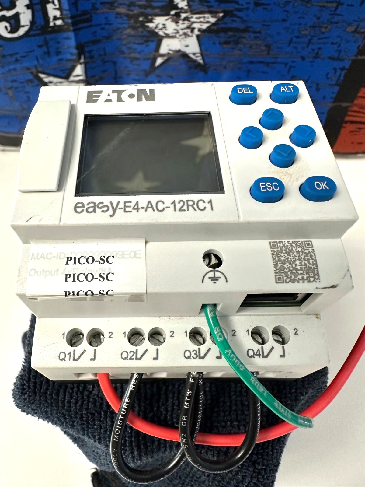Eaton EASY-E4-AC-12RC1 Control Relay, Digital, 4 Outputs, 8 Inputs, 100-240 Vac
