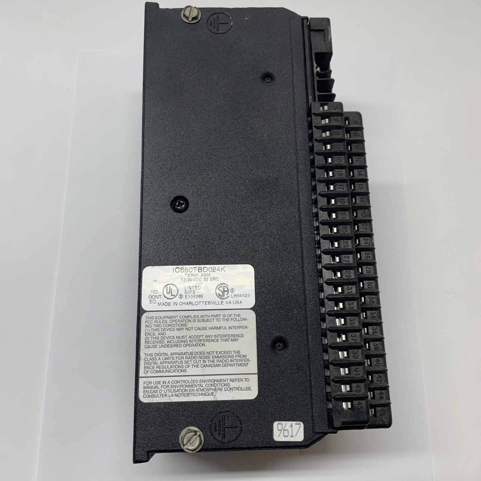 GE Fanuc IC660BBD024 I/O Block Assembly 32-Circuit 12-24VDC