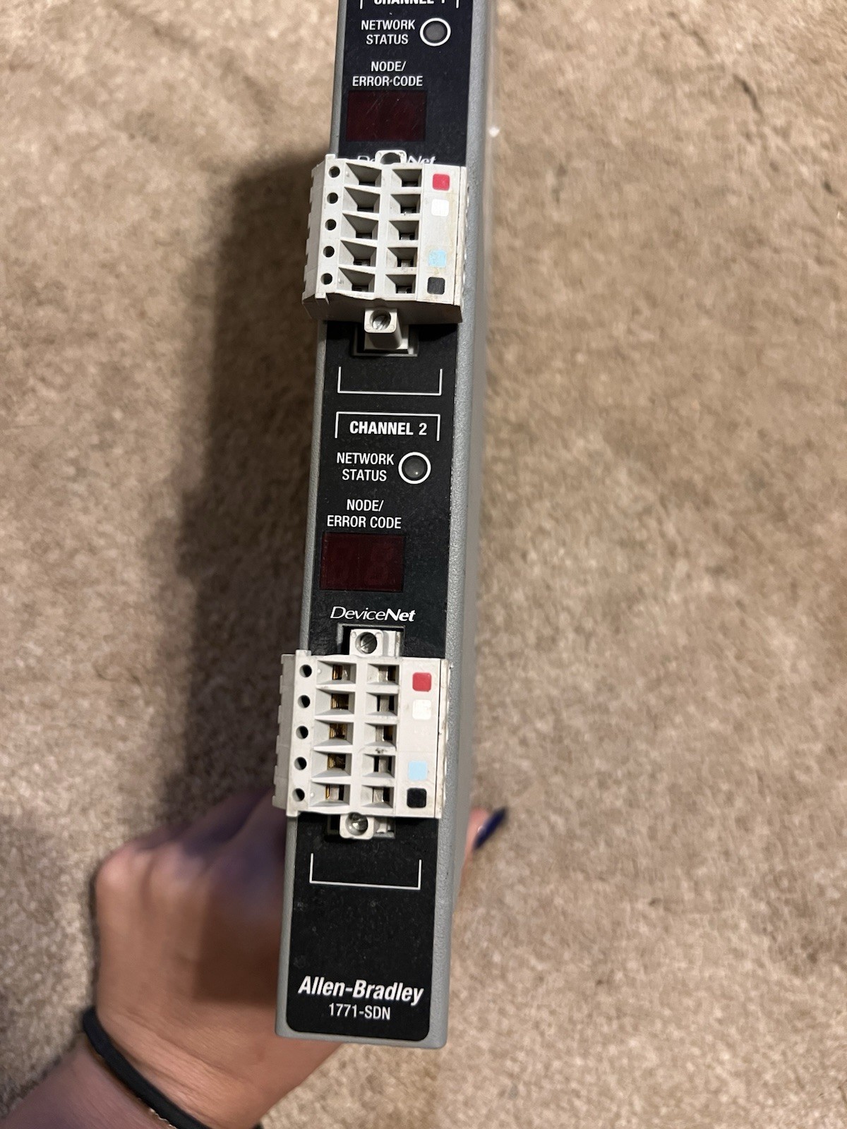 Allen Bradley 1771-SDN/B DeviceNet Scanner Module Rev N01 Series B PLC Used