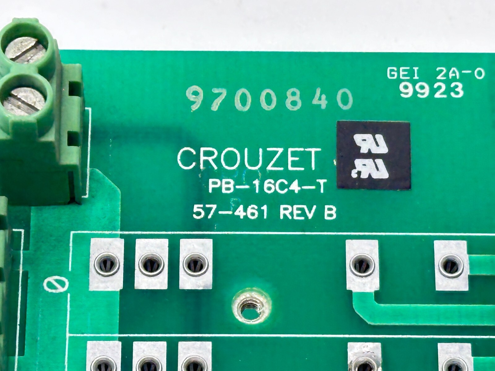 Crouzet PB-16C4-T Digital I/O Module Mounting Board 16 Channel 57-461 Rev B