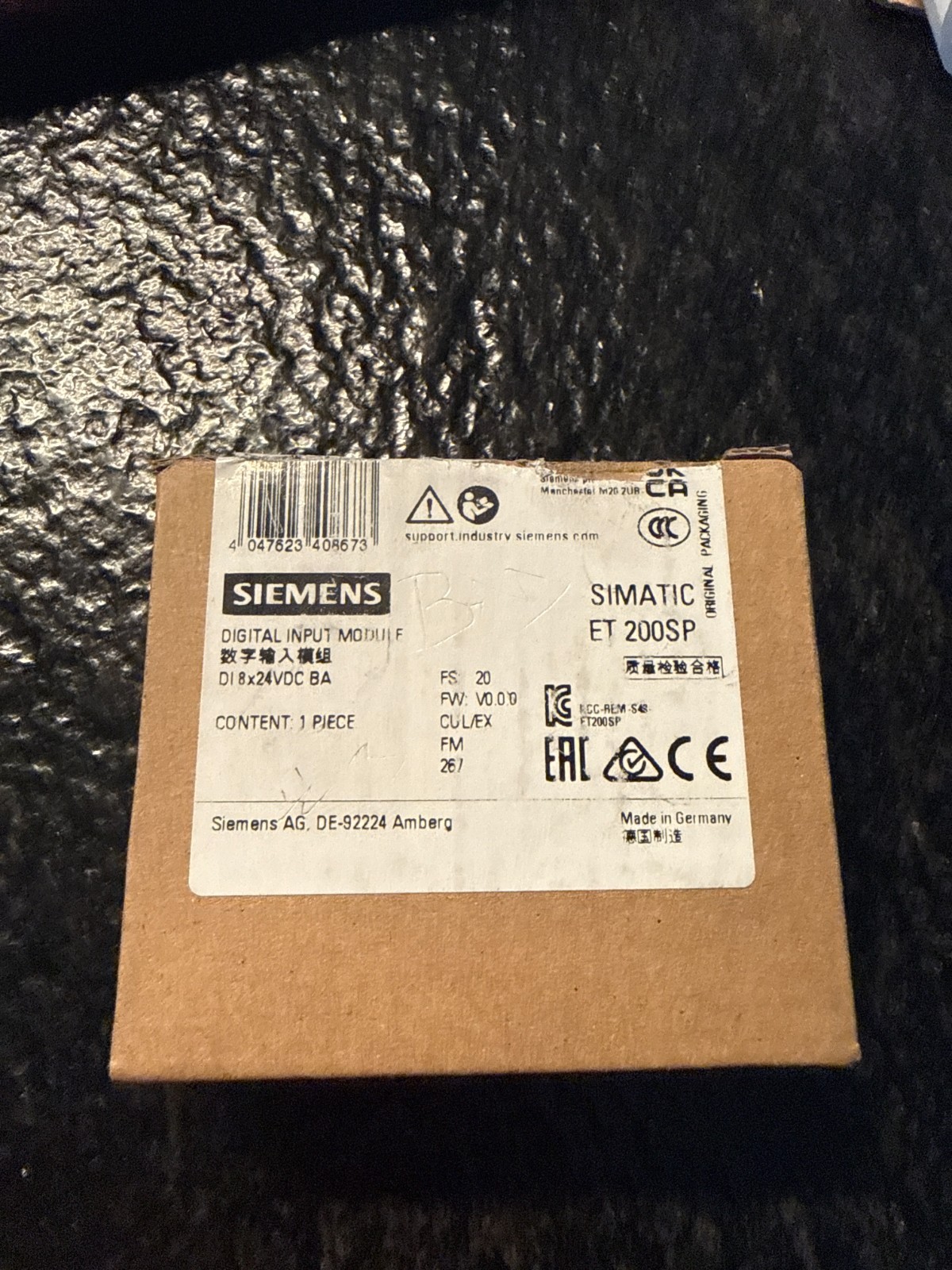 Siemens 6ES71316BF000BA0 Digital Input Module