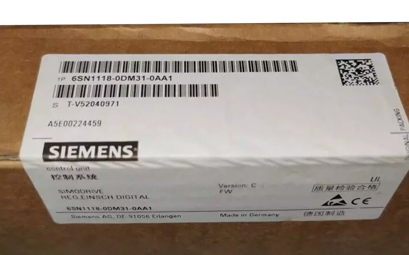 6SN1118-0DM31-0AA1 New Siemens SIMODRIVE 611 Module 6SN1118-0DM31-0AA1
