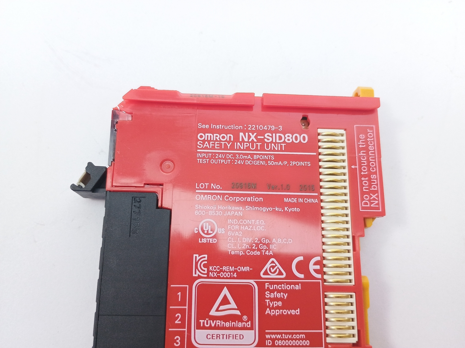 Omron Nx-Sid800 Safety Input Unit