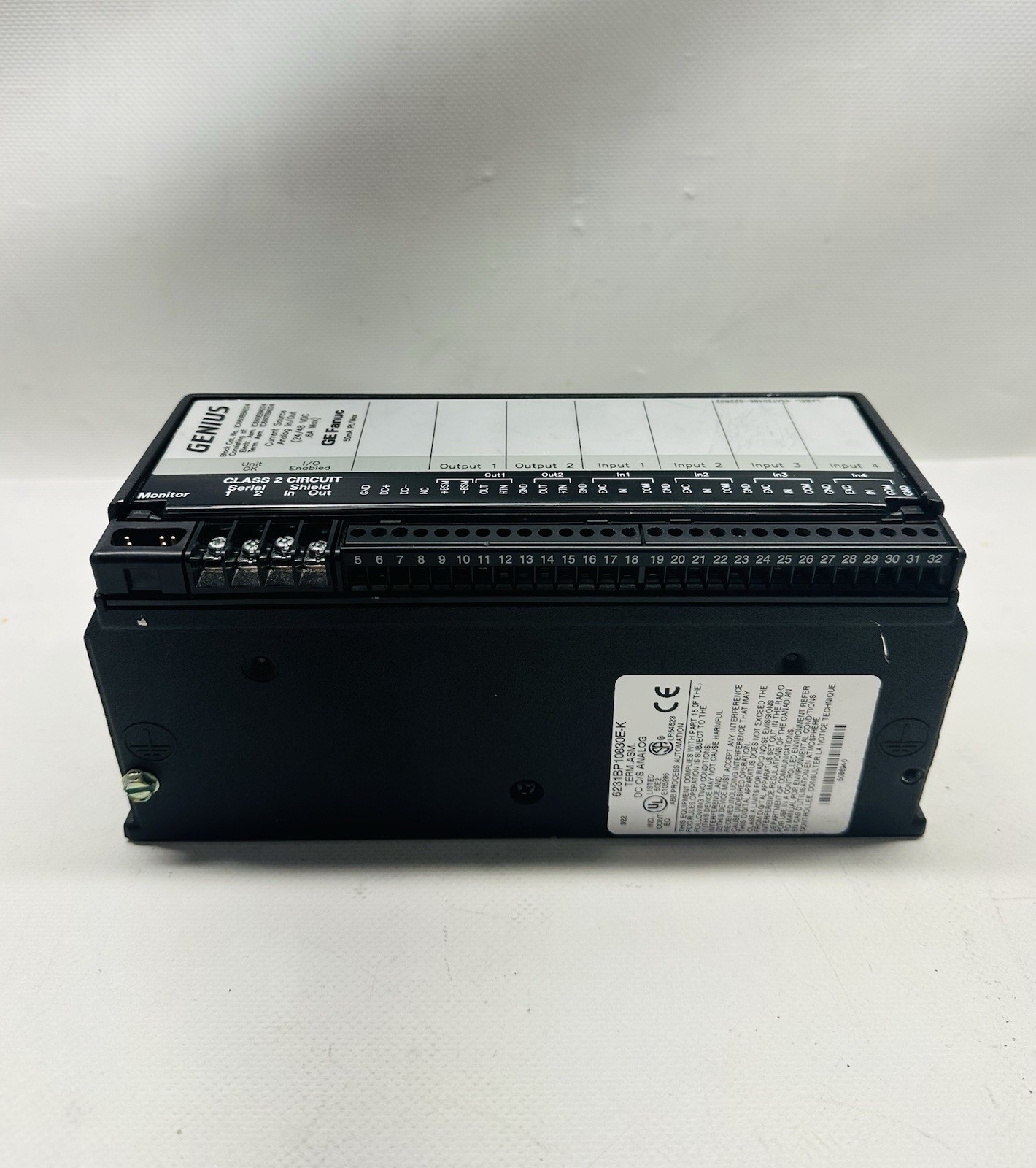 GE Fanuc IC660BBA024 Genius I/O Block, Current Source Analog In/Out, 24/48VDC