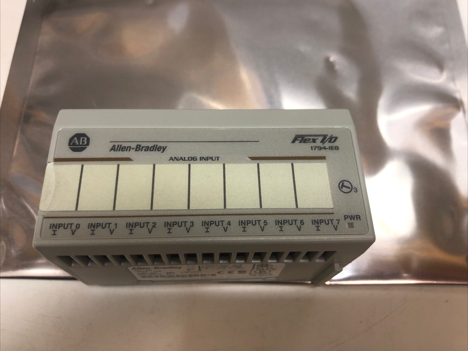 1 Used Allen Bradley 1794-IE8 Flex 8 Point Analog Input Module 96235874, 5-24VDC