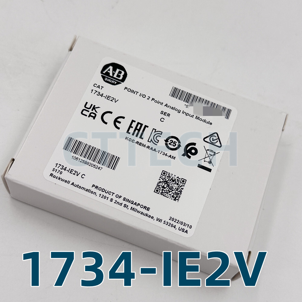 NEW 1734-IE2V AB SERC 2 Point Analog Input Module PLC New Allen-Bradley 1734IE2V