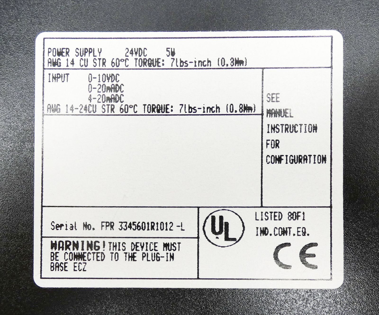 ABB Procontic CS 31 ICSE08A6 24VDC 5W Analog I Remote Unit -used-
