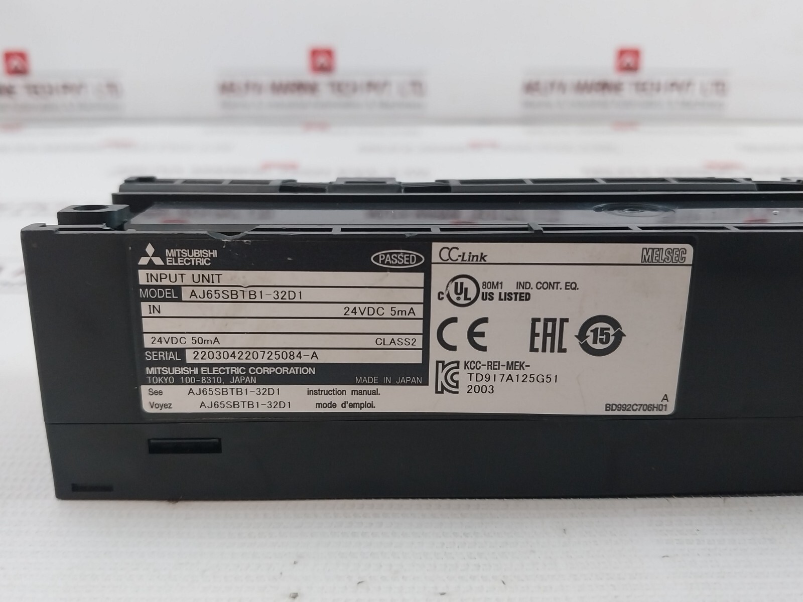 Mitsubishi Electric AJ65SBTB1-32D1 Melsec CC-Link Input Unit 24VDC 5MA