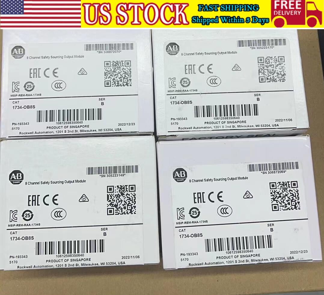 AB 1734-OB8S Ser B 8 Channel Safety Sourcing Output Module 1734OB8S New Sealed