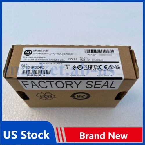 Allen-Bradley 1762-IF2OF2 MicroLogix 1200 I/O Module New Sealed AB 1762IF2OF2