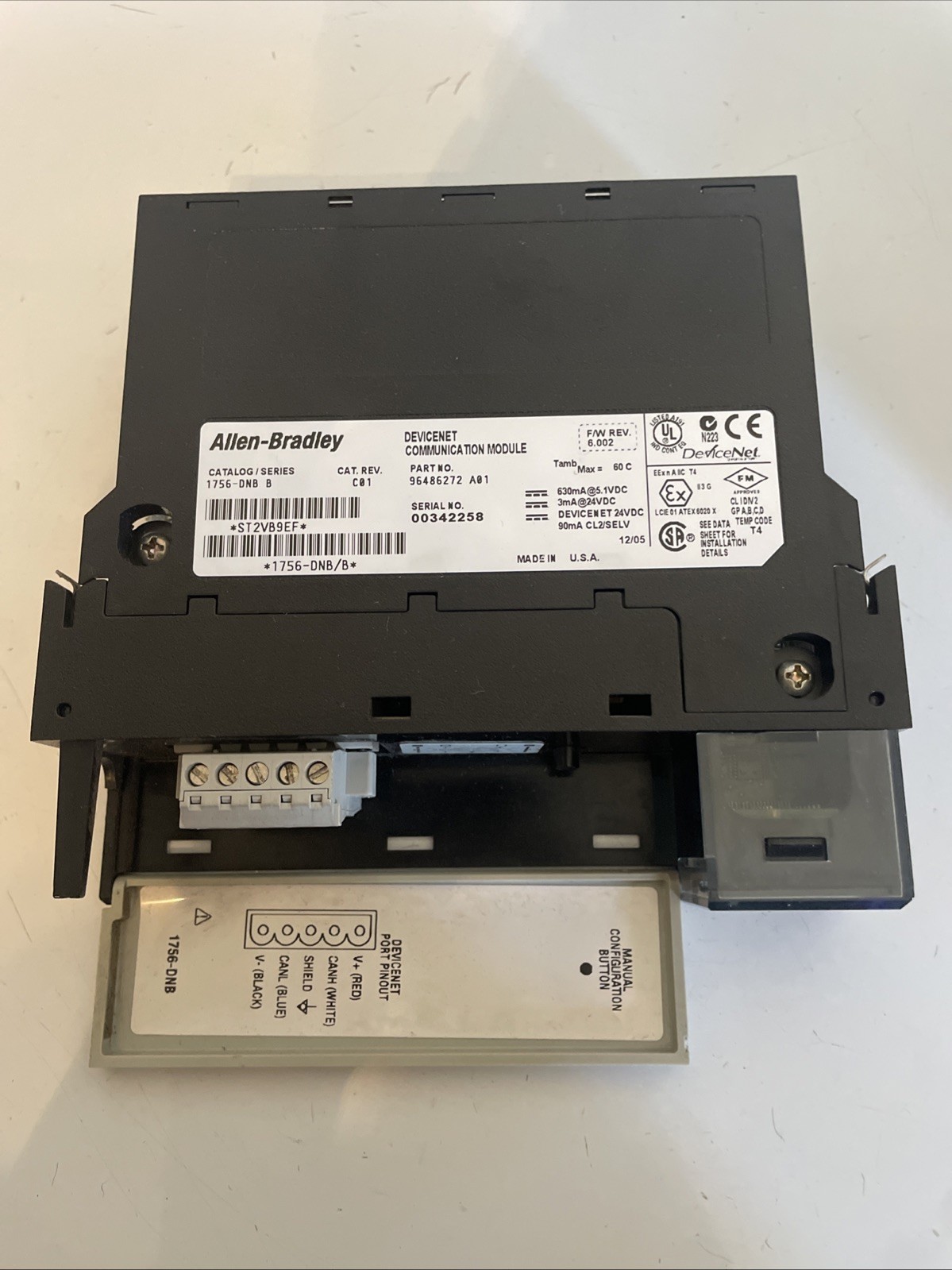 Allen-Bradley 1756-DNB Series B Devicenet – Used