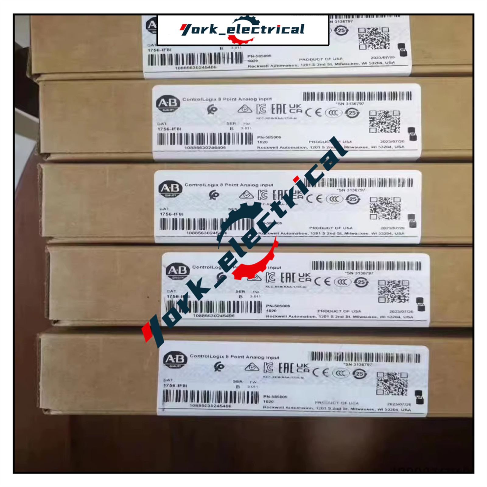 New Sealed AB 1756-IF8I /B ControlLogix 8 Point Analog Input Module 1756-IF8I