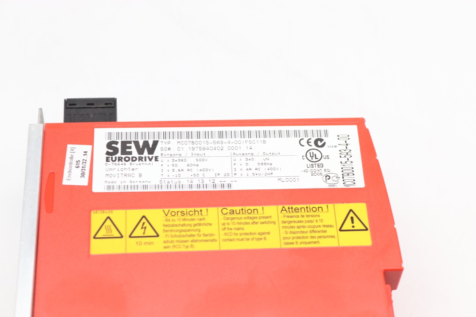 SEW MC07B0015-5A3-4-00/FSC11B