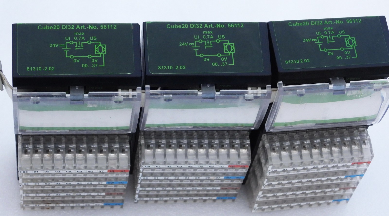 MURR ELEKTRONIK CUBE20 DI32 FIELDBUS DIGITAL EXPANSION INPUT MODULE ART NO.56112
