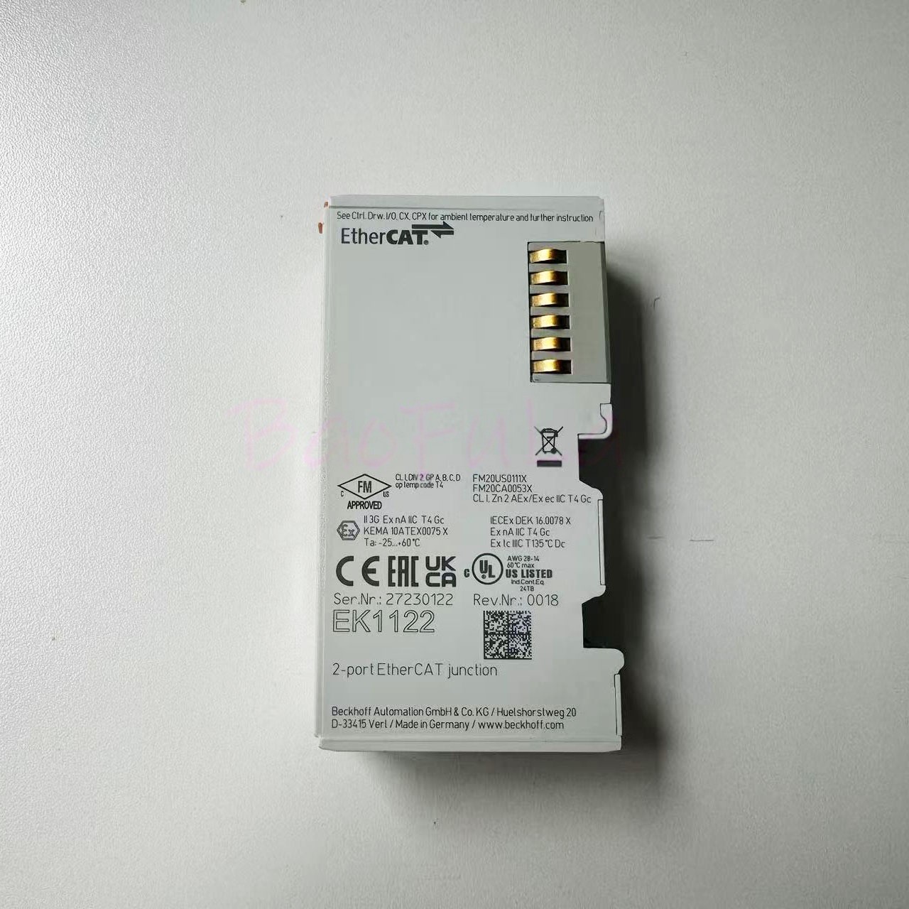 1PCS Brand New BECKHOFF EK1122 2-Port EtherCAT Junction Module fast ship