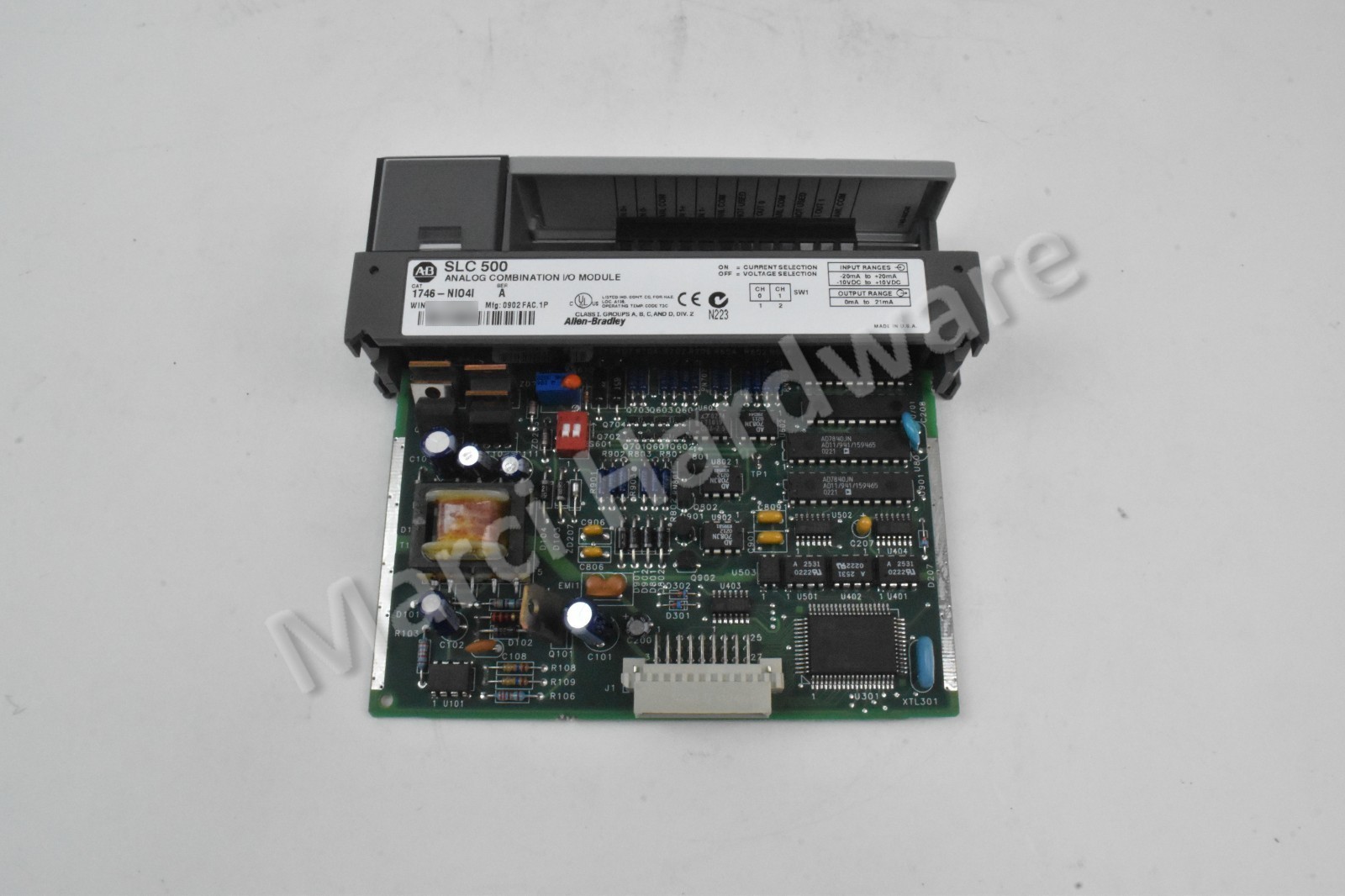 Surplus Allen-Bradley 1746-NIO4I Ser A SLC 500 High Resolution Analog 2-In/2-Out