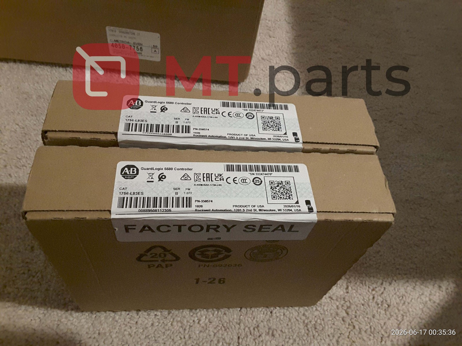 Surplus 1× New 1756-L83ES Allen-Bradley US Seller