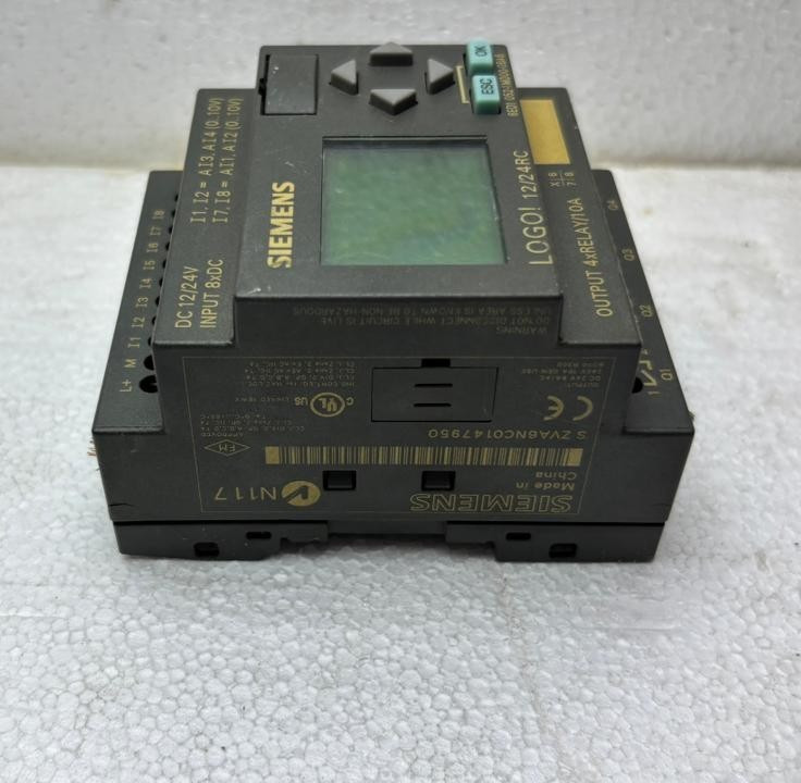 Siemens LOGO! 12/24RC PLC Logic Module Tested Working
