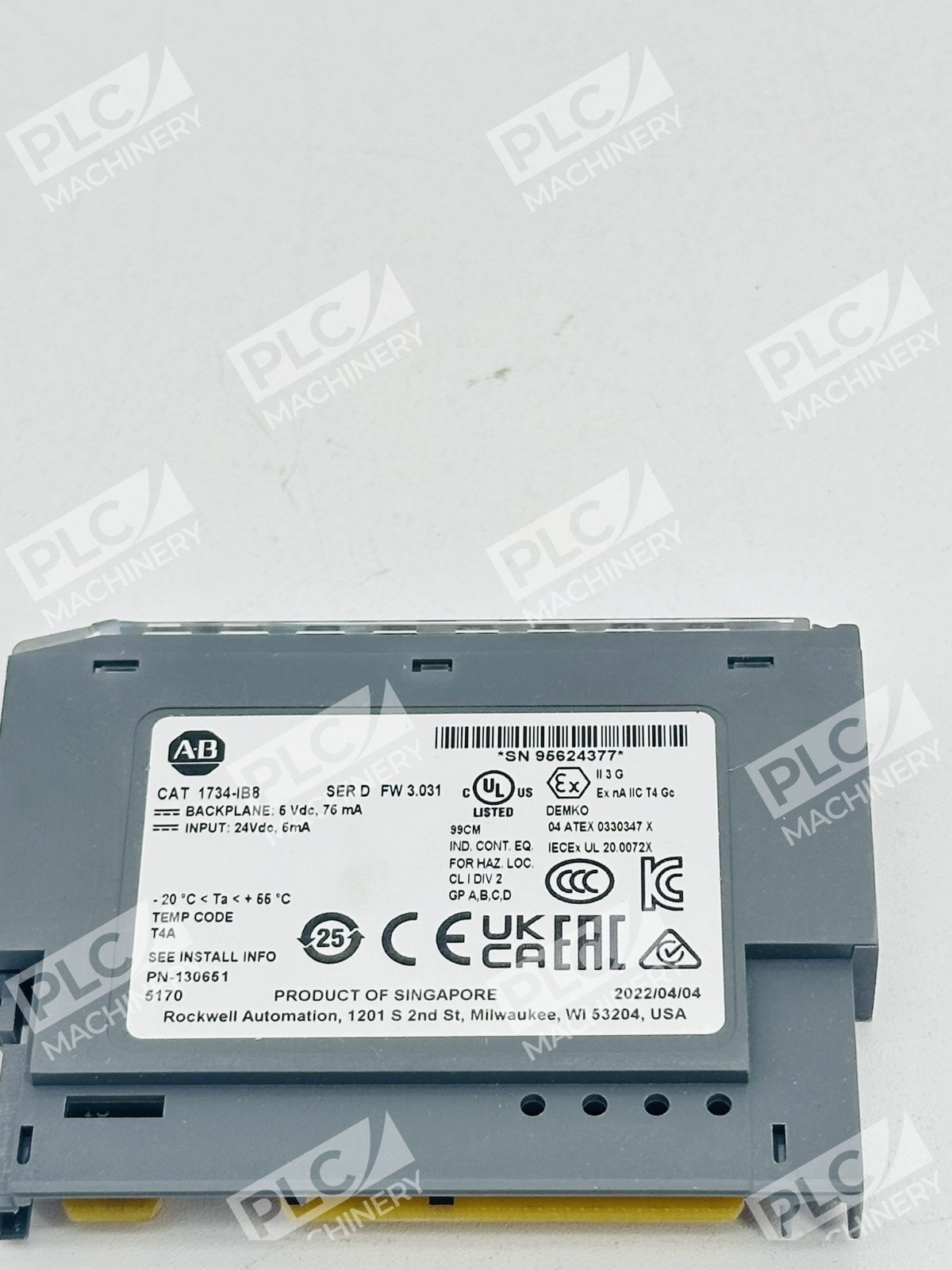 Allen Bradley 1734-IB8 Point I/O 8-Channel Digital Input Module Ser D