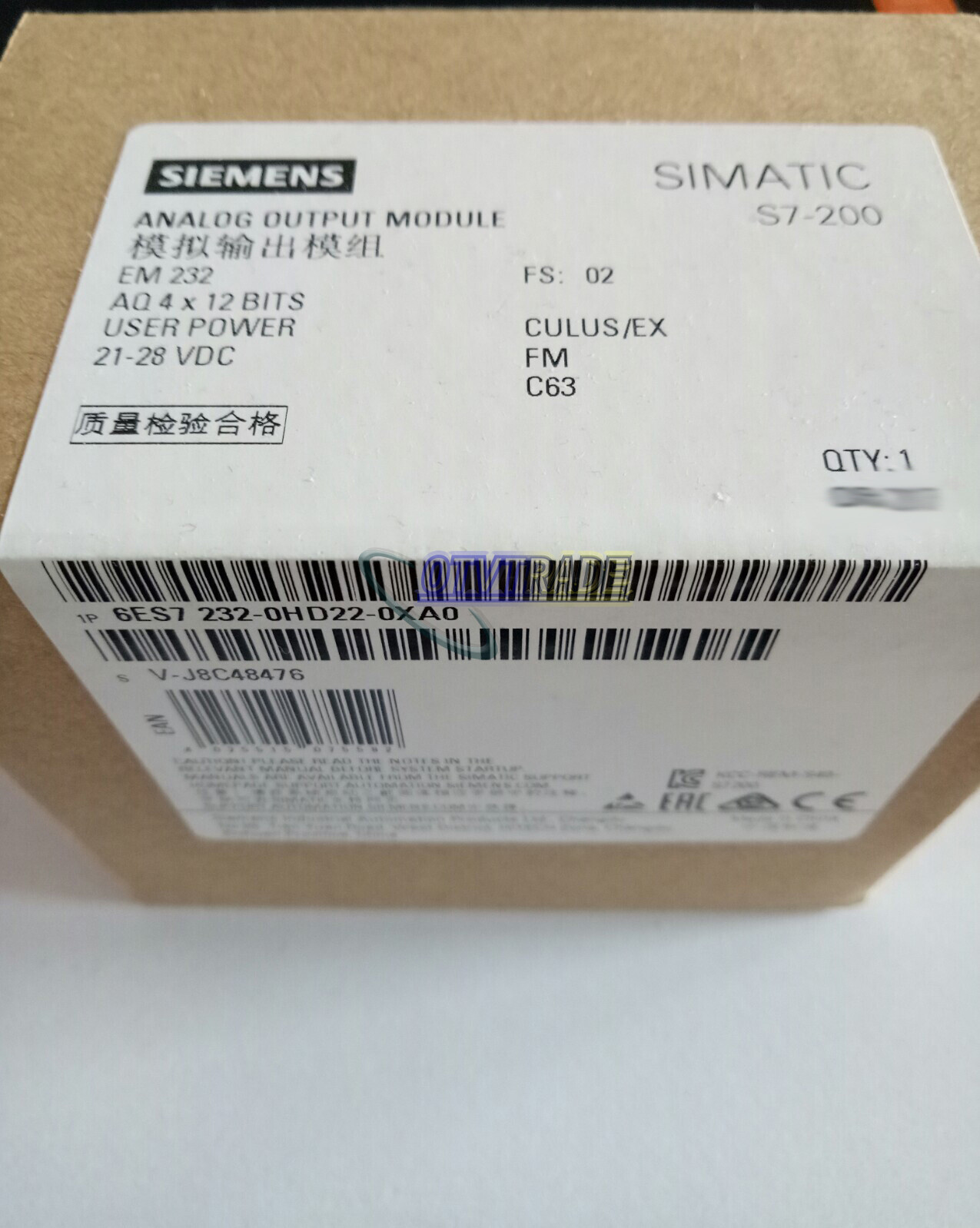 ONE Siemens 6ES7232-0HD22-0XA0 6ES7 232-0HD22-0XA0