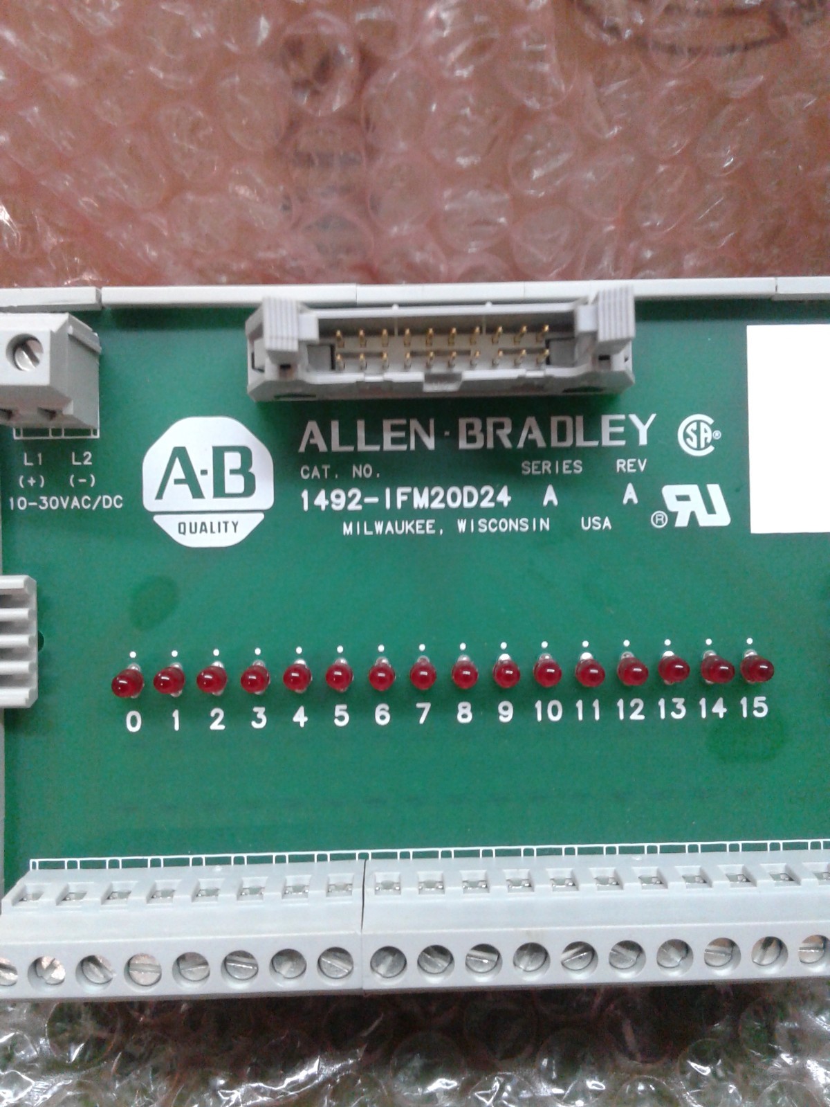 Allen Bradley 1492-IFM20D24 Interface Module W/ LEDS
