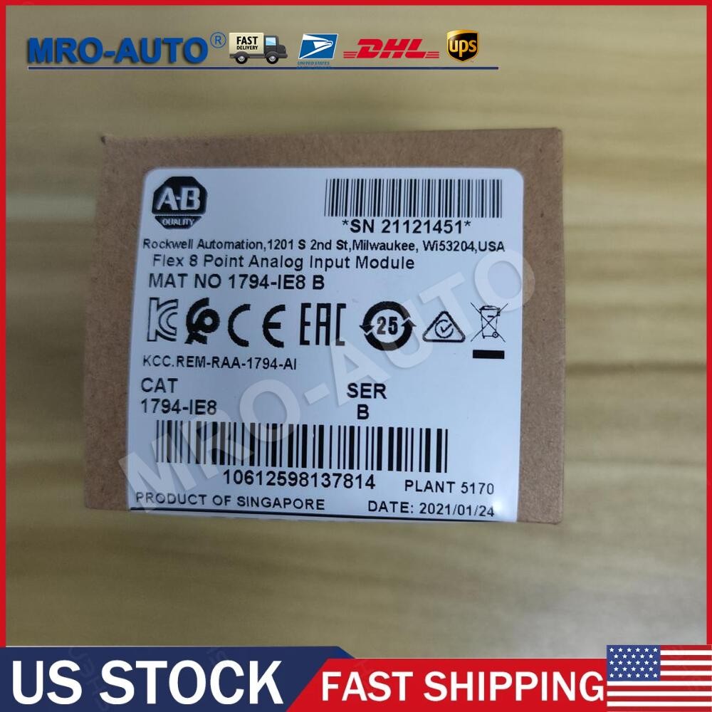 Allen Bradley 1794-IE8 AB 1794IE8 /B Flex 8 PointAnalog Input Module PLC