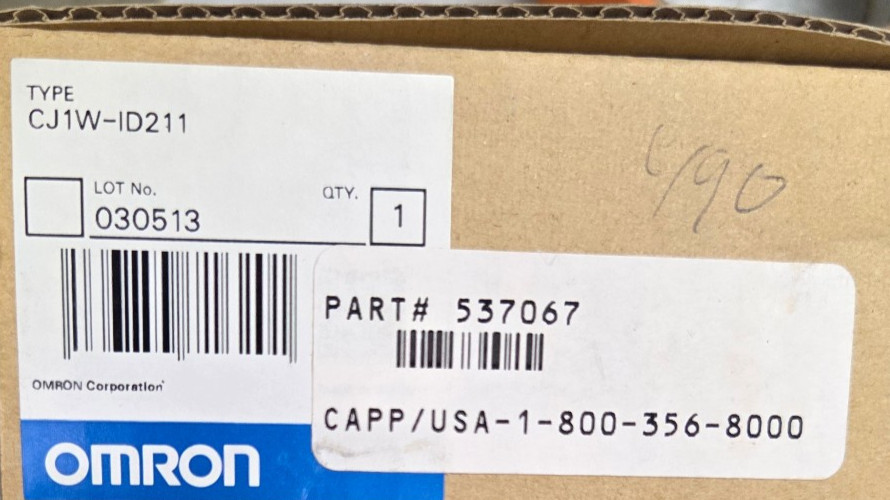 New Omron CJ1W-ID211 Digital Input Unit, 16 x 24 VDC In, Screw, CJ I/O Bus