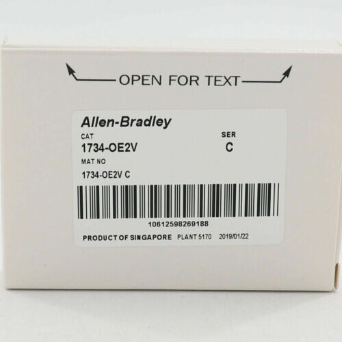 Allen Bradley 1734-OE2V SER C POINT I/O 2 Point Analog Output Module AB 1734OE2V