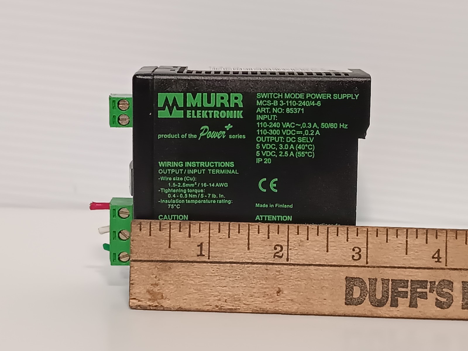 Murr Elektronik MCS-B-110-240/4-6 Switch Mode Power Supply, 85371, Power+ Series