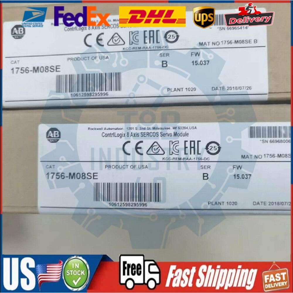 nEW IN BOX Allen Bradley 1756-M08SE / B ControlLogix 8 Axis Sercos Servo Module