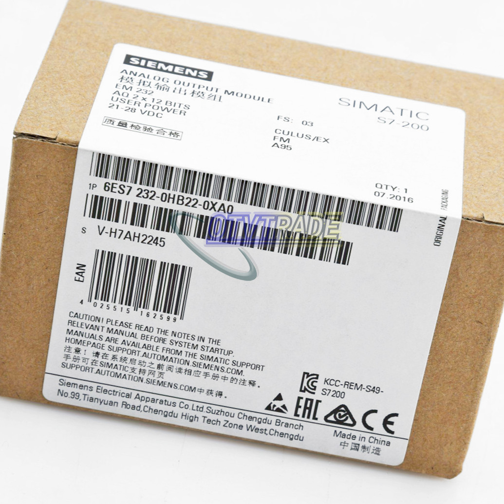 ONE Siemens 6ES7232-0HB22-0XA0 Analog output 6ES7 232-0HB22-0XA0 New