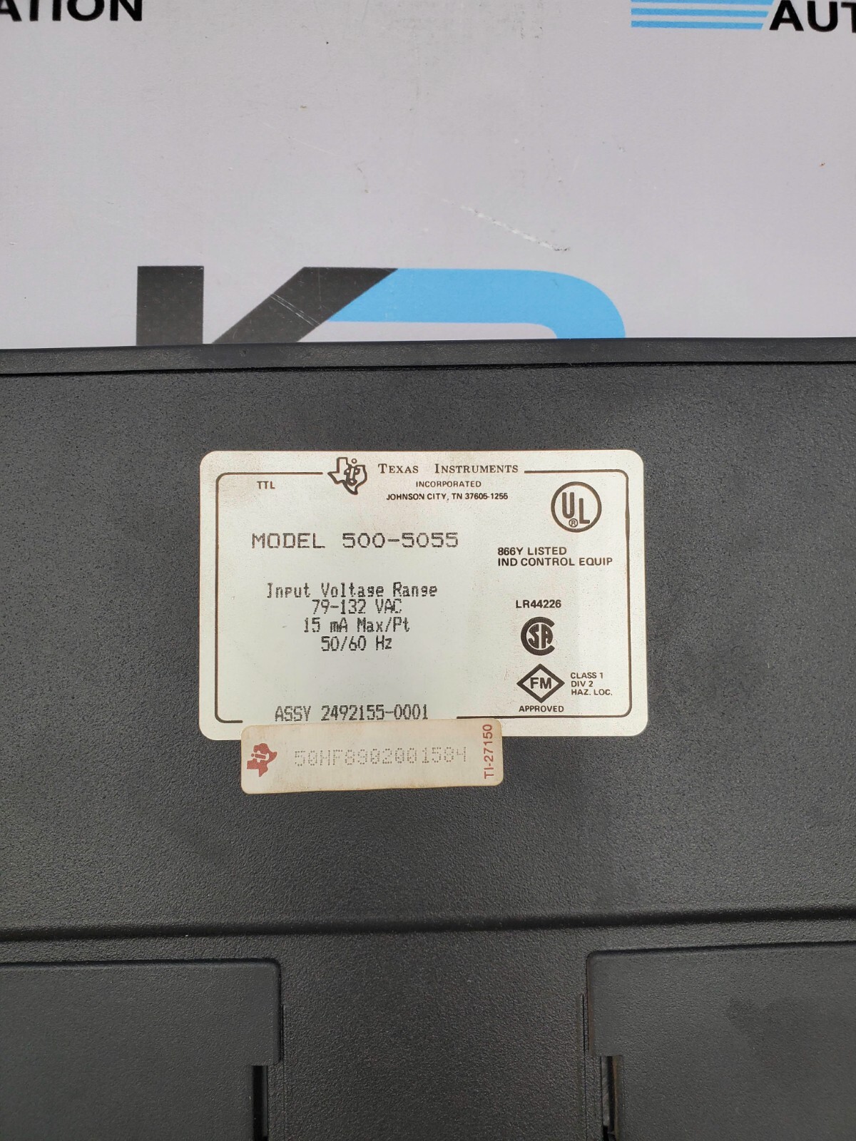Texas Instruments 500-5055 Input Module 79-132VAC 15mA 50/60Hz