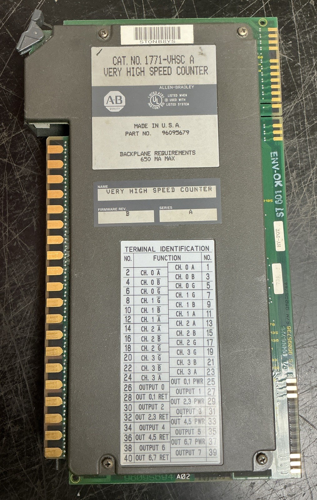 4 Assorted Allen Bradley Modules | 1771-IBD/B 1771-IGD 1771-IR/D 1771-VHSC A