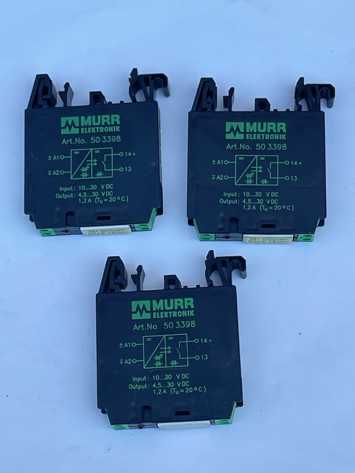 Murr Elektroniks 503398 Optocoupler Module (Lot of 3)