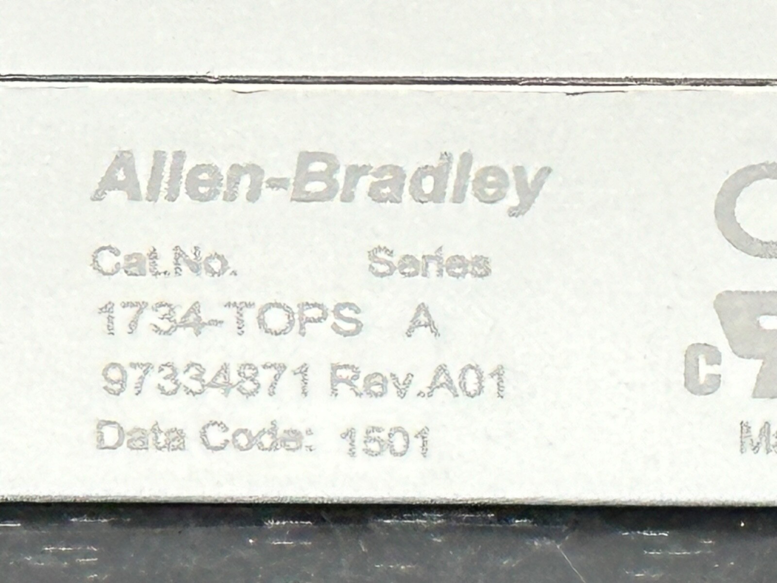 Allen Bradley 1734-IB8 1734-1B8 Ser D 1734-TOPS Point I/O Input Module 24VDC 8Pt