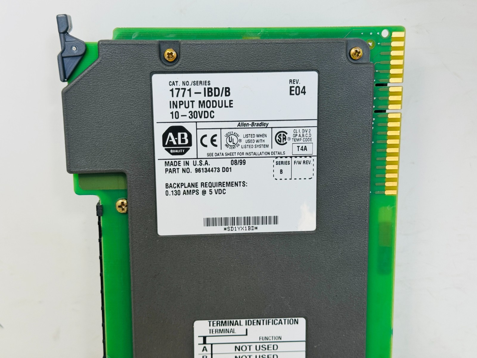 ALLEN BRADLEY 1771-IBD/B REV 04 INPUT MODULE 10-30VDC OPEN BOX
