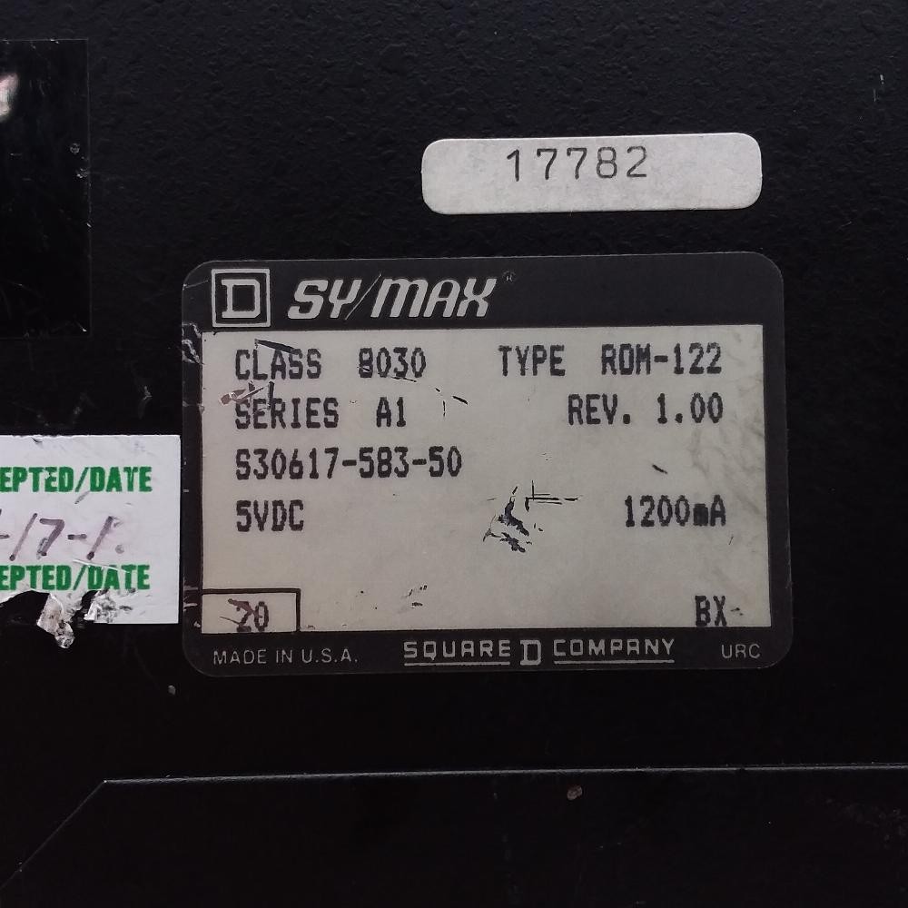 8030 ROM-122 | Symax | Analog Output Module, 4 Point, 1200mA, 5VDC, Used, A1
